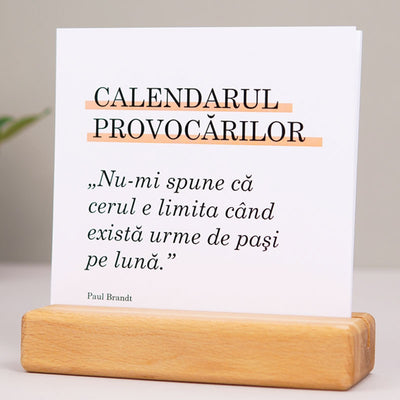 Calendare de birou cu suport de lemn wonderstore