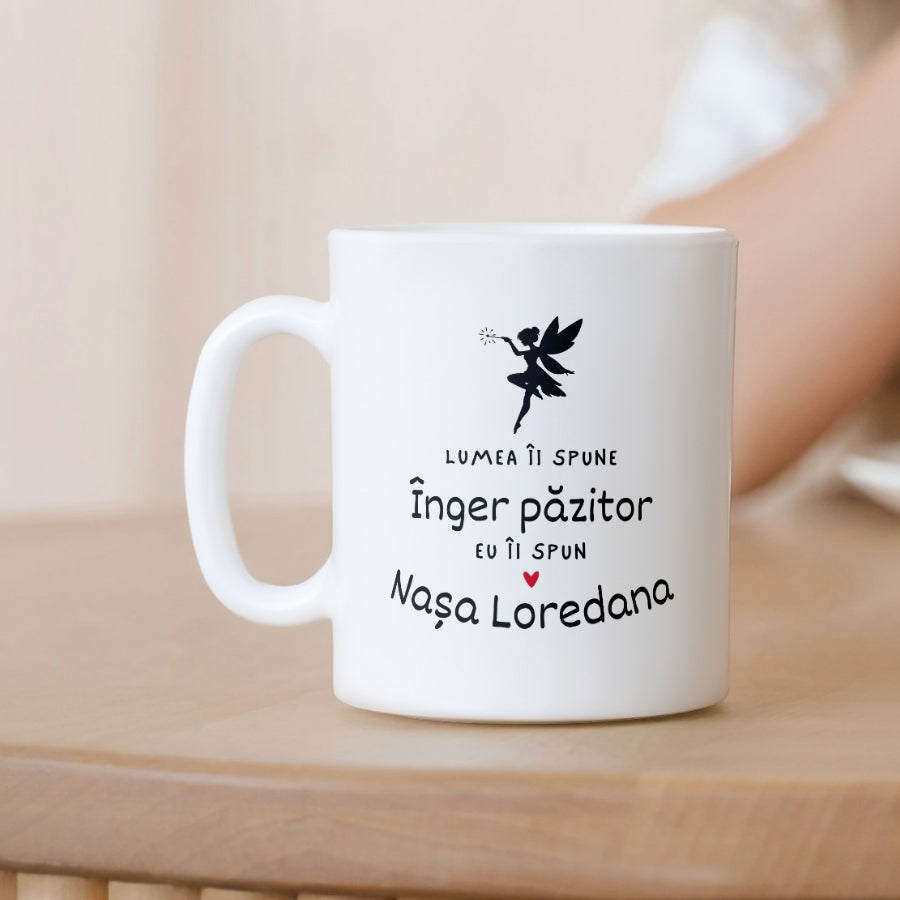 Cadou pentru nasa de botez - Cana personalizata cu nume - Nasica 2