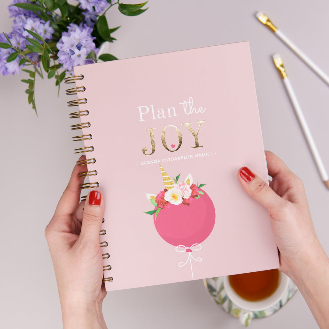 Agenda de sarcina Plan the Joy - Planner pentru viitoarele mamici - wonderstore