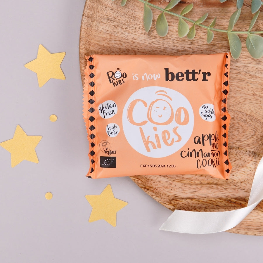 Mini cookie cu mar si scortisoara BIO