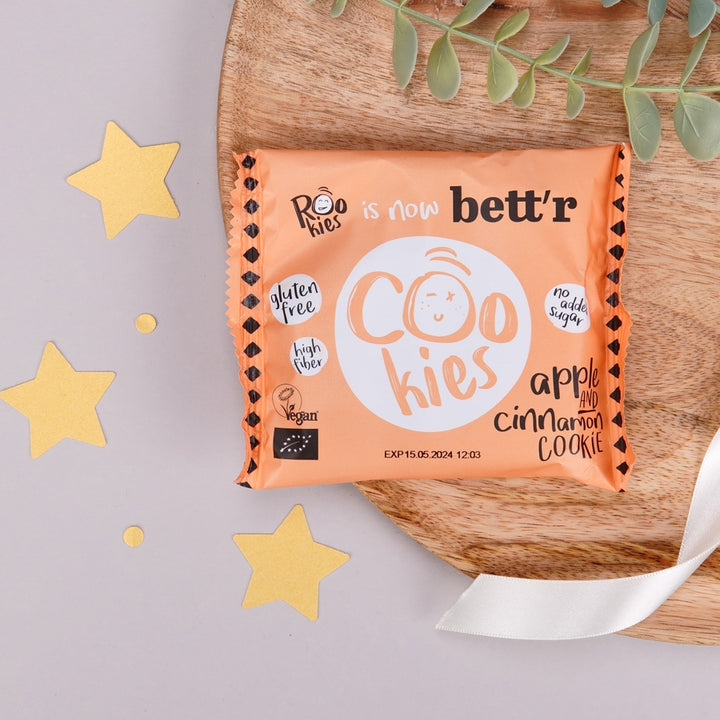 Mini cookie cu mar si scortisoara BIO