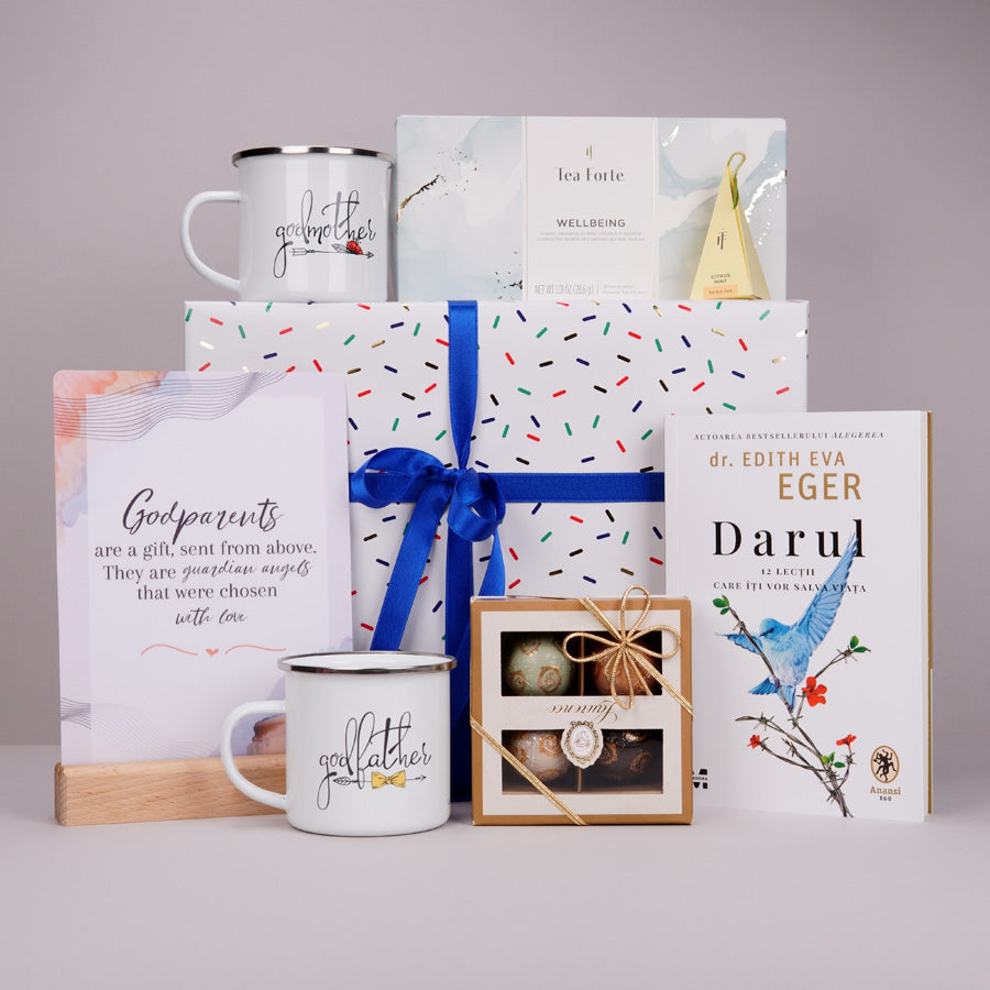 Pachet cadou de multumire pentru nasi - Godparents are a gift - prezentare produse
