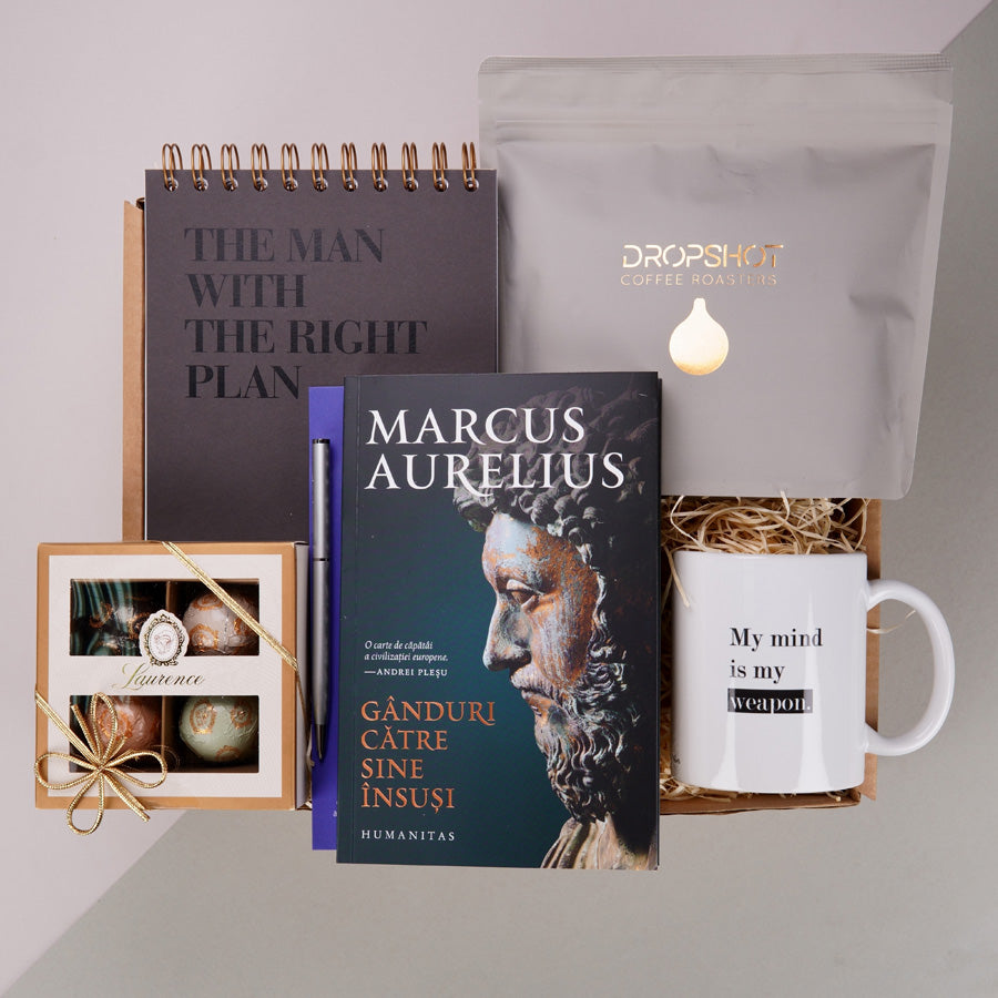 Pachet cadou pentru CEO - Marcus Aurelius - in cutie