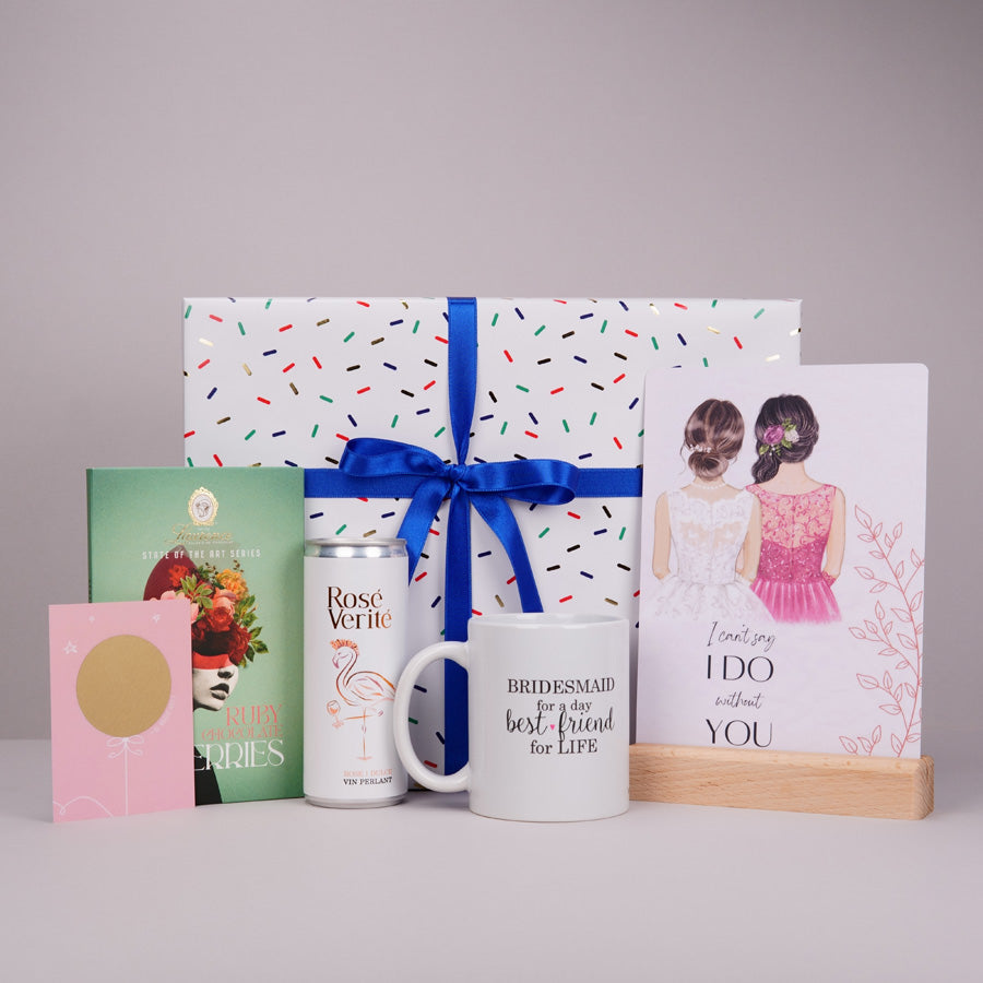 Pachet cadou pentru domnisoare de onoare - Be My Bridesmaid - prezentare produse