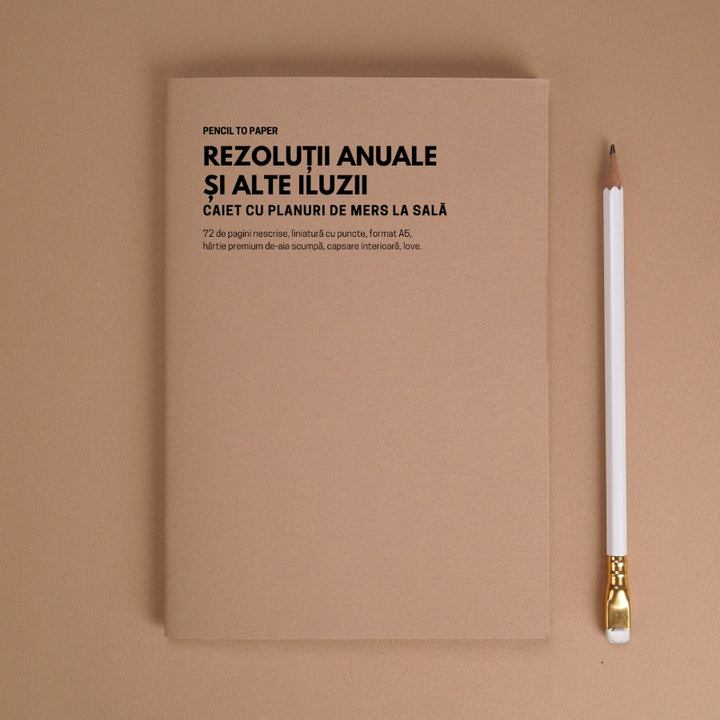 Rezolutii anuale si alte iluzii. Caiet cu planuri de mers la sala