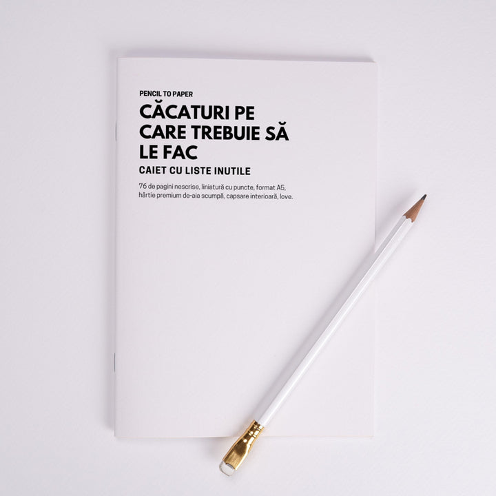Cacaturi pe care trebuie sa le fac. Caiet cu liste inutile