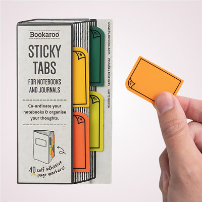 Despartitoare adezive pentru agende si plannere - Sticky Tabs Greens - in ambalaj