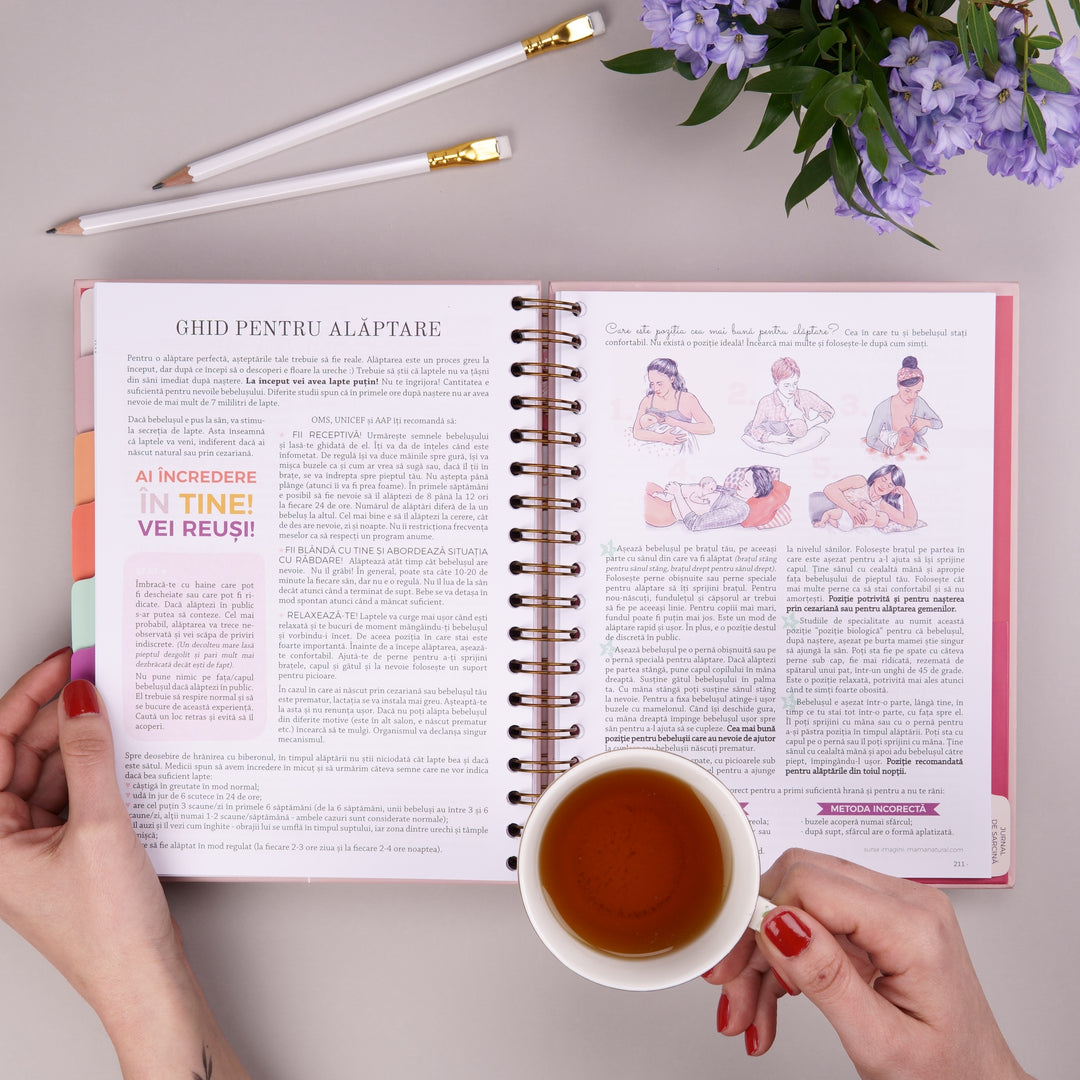 Ghid de alaptare - Agenda de sarcina Plan the Joy - Planner pentru viitoarele mamici - wonderstore