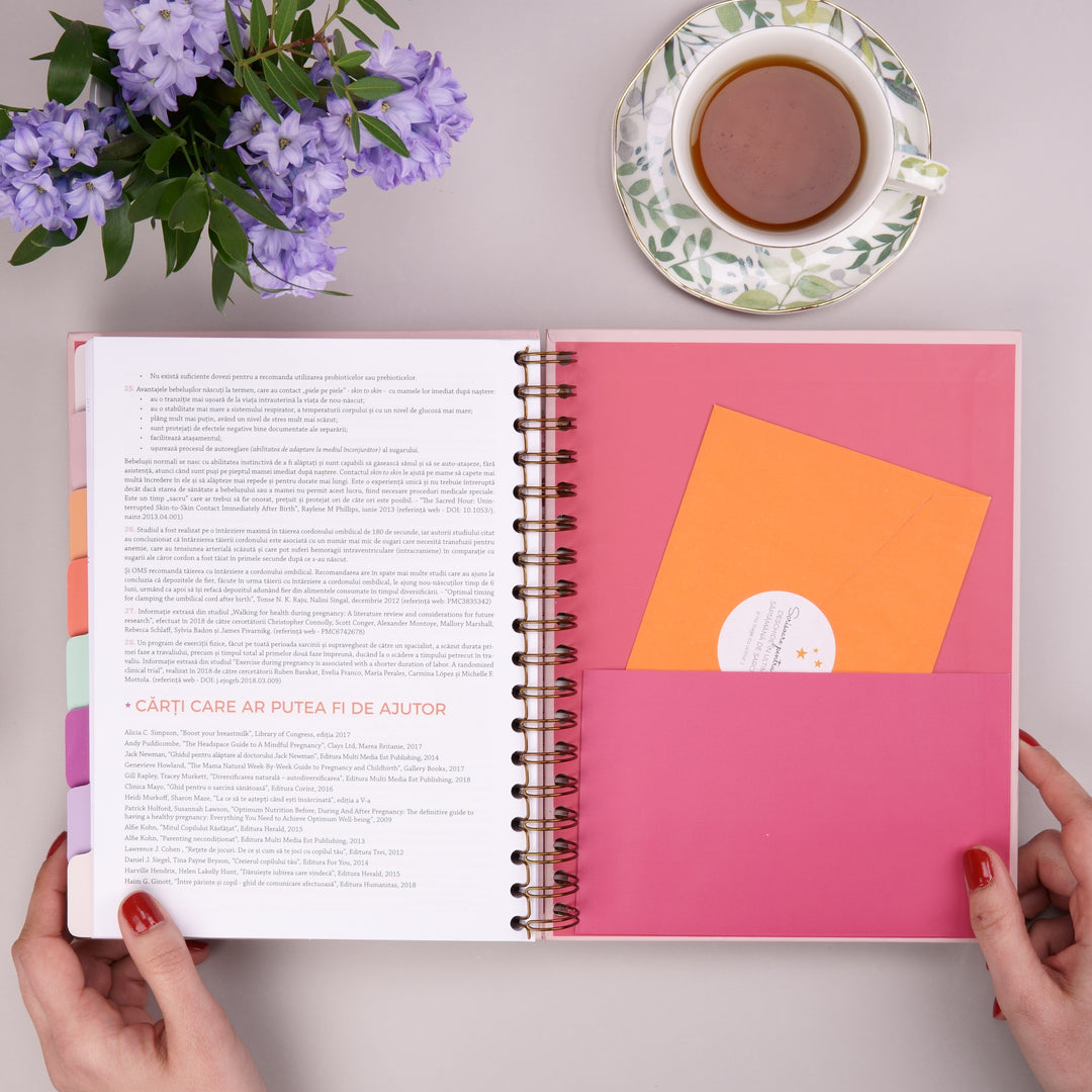 Buzunar pentru ecografii - Agenda de sarcina Plan the Joy - Planner pentru viitoarele mamici - wonderstore