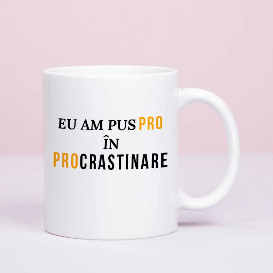 Cana cadou pentru colegi si prieteni - Master Procrastinator-front
