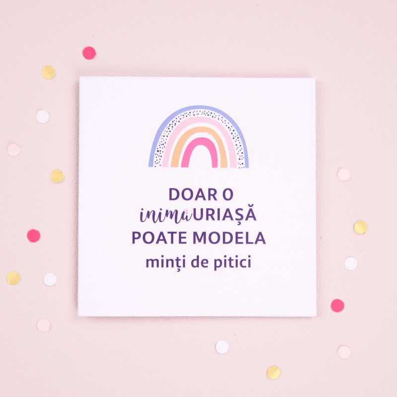 Felicitare cadou pentru educatoare sau invatatoare - Giant Heart - wonderstore