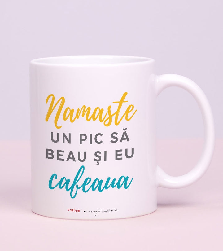 cadou pentru colegii de birou - cana - namaste 1