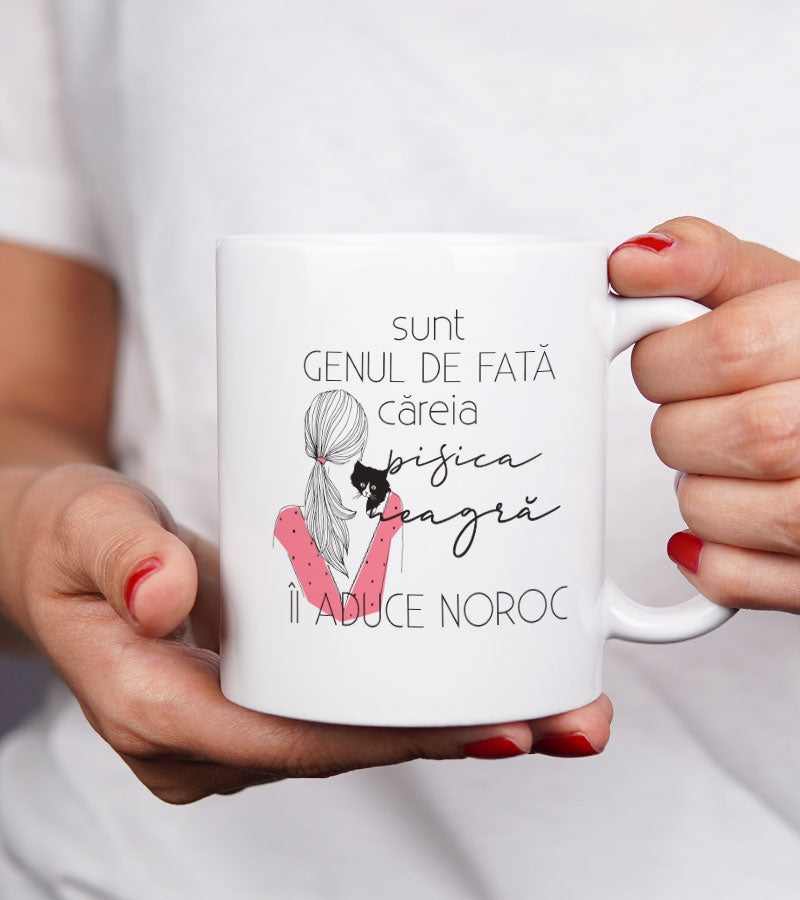 Cadou pentru iubita - Cana personalizata - Black Cat Kind of Girl_catbox_2