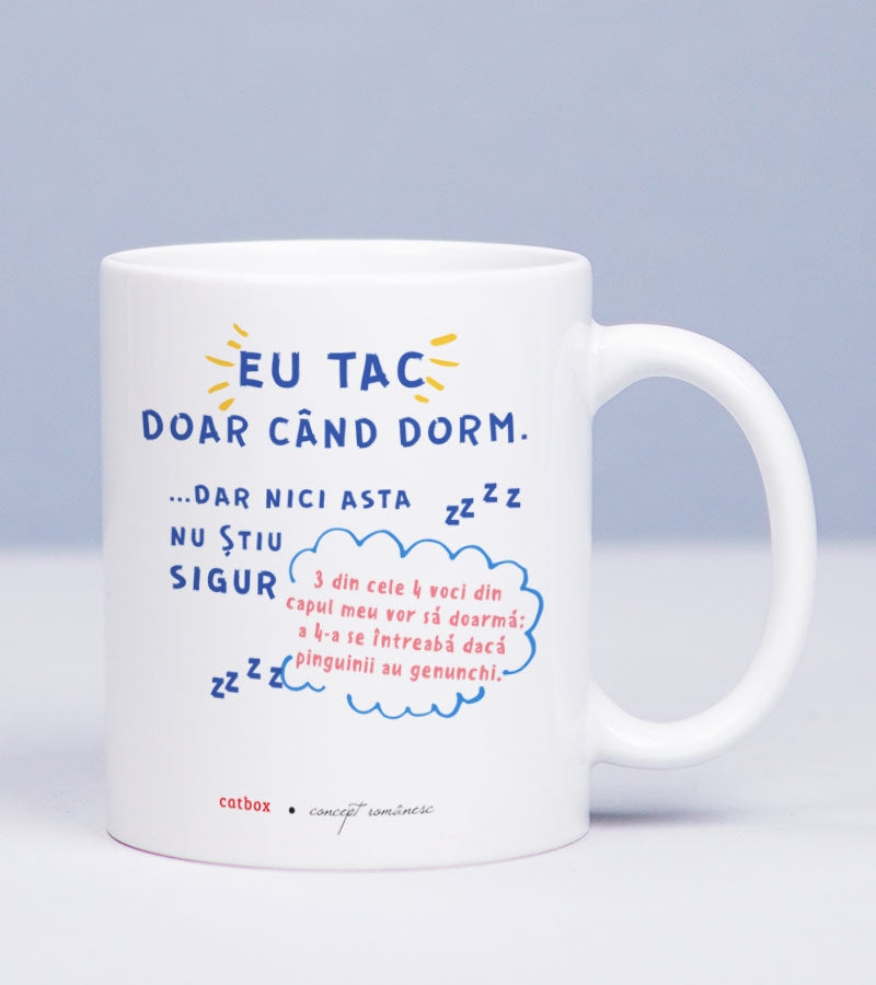Cadou pentru prieteni - Cana cu mesaj amuzant - Vocea din capul meu_catbox_1