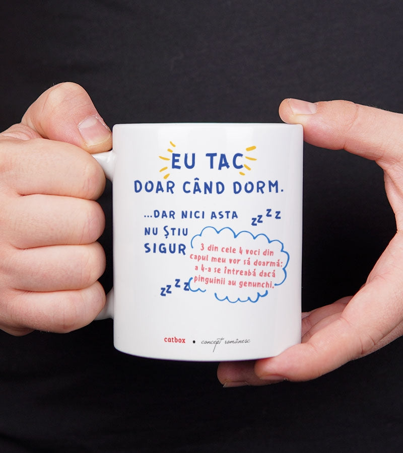 Cadou pentru prieteni - Cana cu mesaj amuzant - Vocea din capul meu_catbox_2