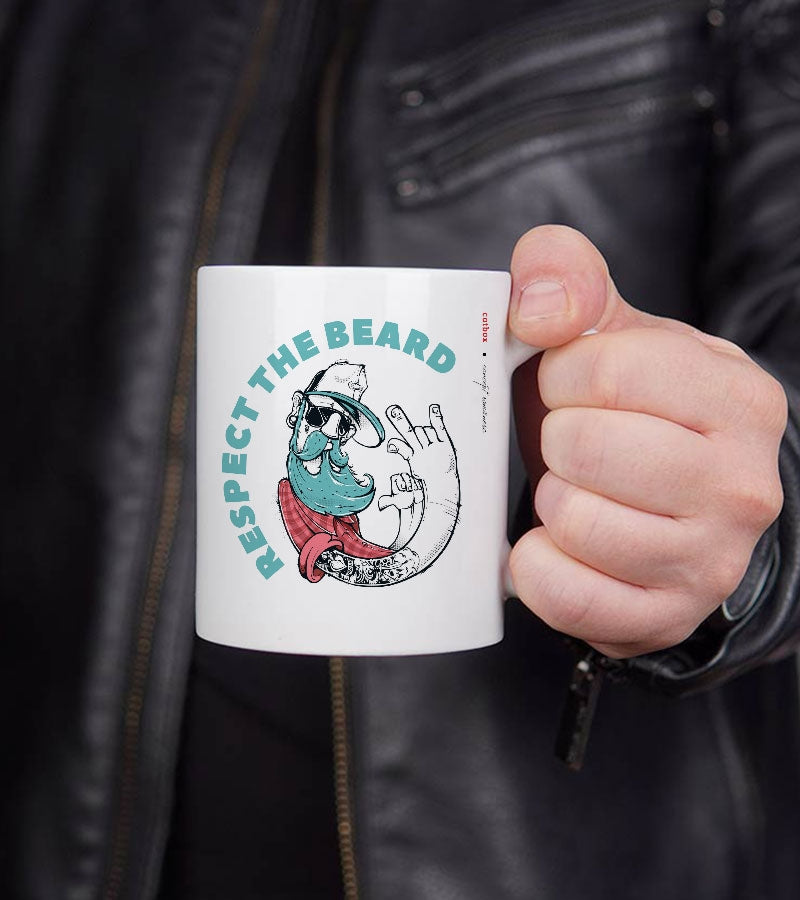 Cadou pentru prieteni - Cana personalizata - Respect the Beard_catbox_2