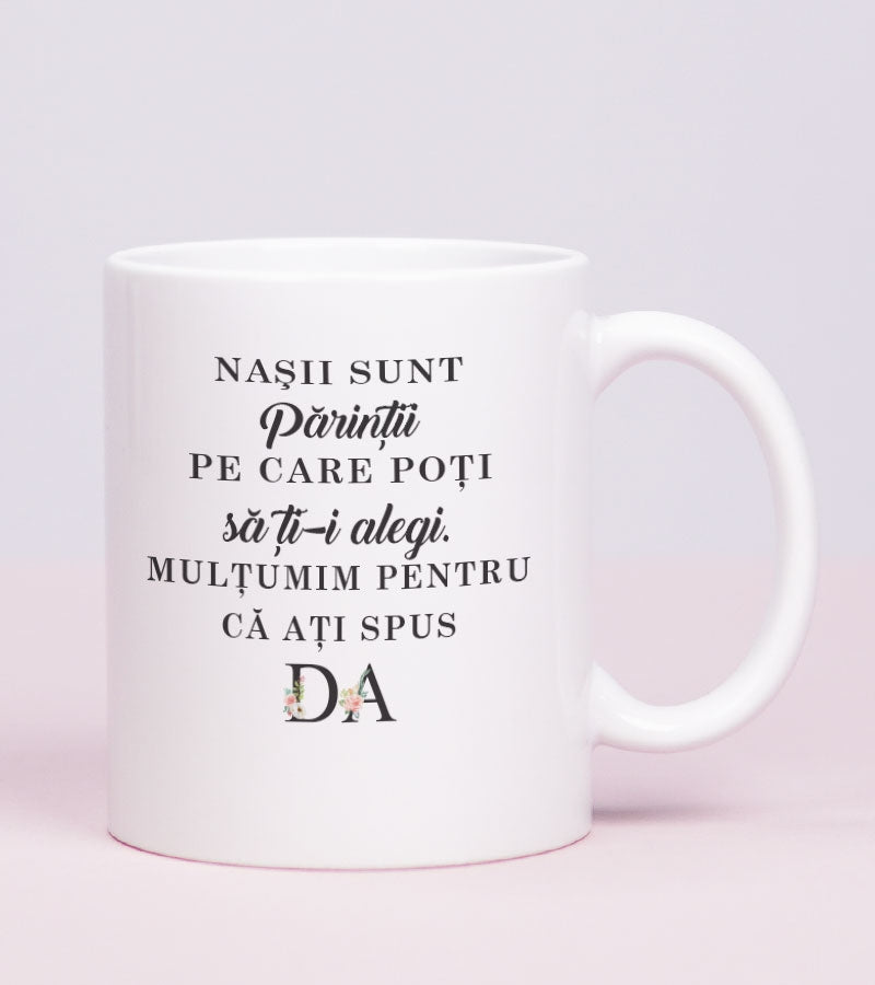 Cadou pentru nasi - Cana personalizata - Recunostinta 1