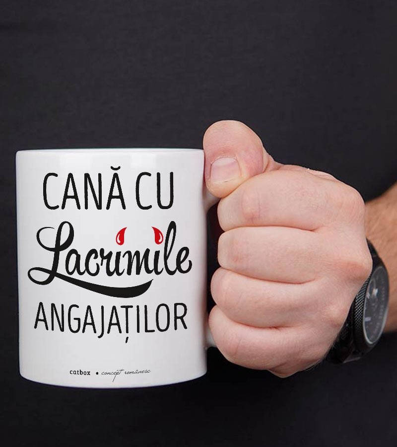cana cadou pentru sefi bautura sefilor cana cu lacrimile angajatilor catbox 2