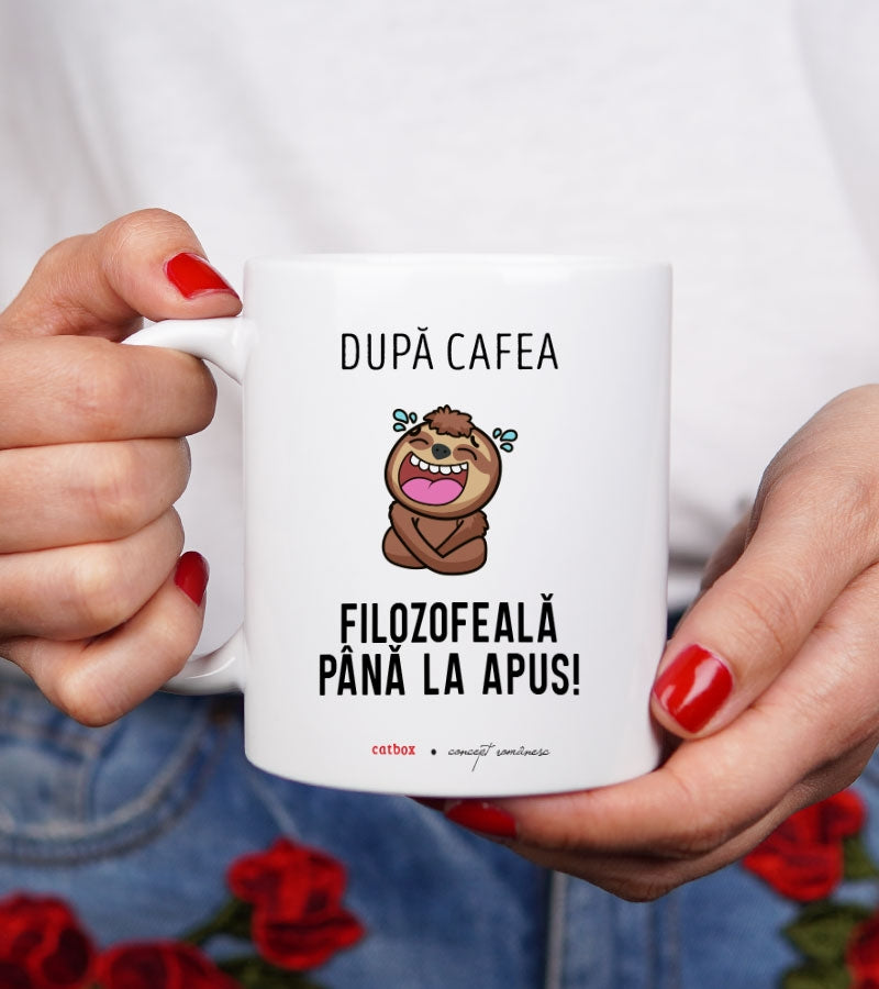 Cadou pentru colegi - Cana de cafea cu mesaj - Before and After 2
