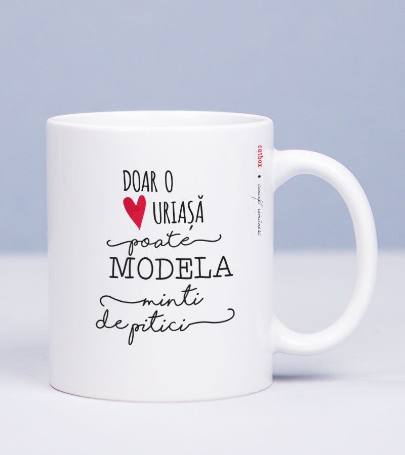 Cadou pentru invatatoare/educatoare - Cana personalizata - Giant Heart 1