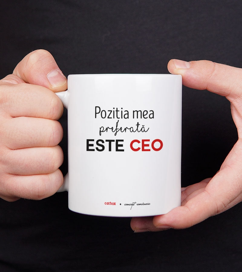 Cadou pentru sef - Cana personalizata - CEO 2