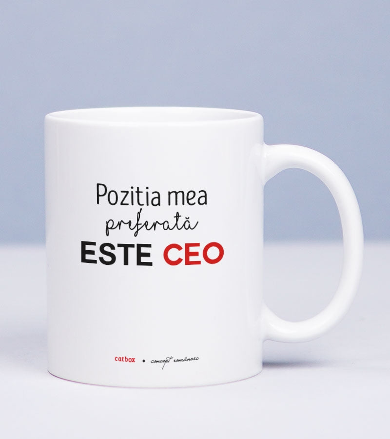 Cadou pentru sef - Cana personalizata - CEO 1