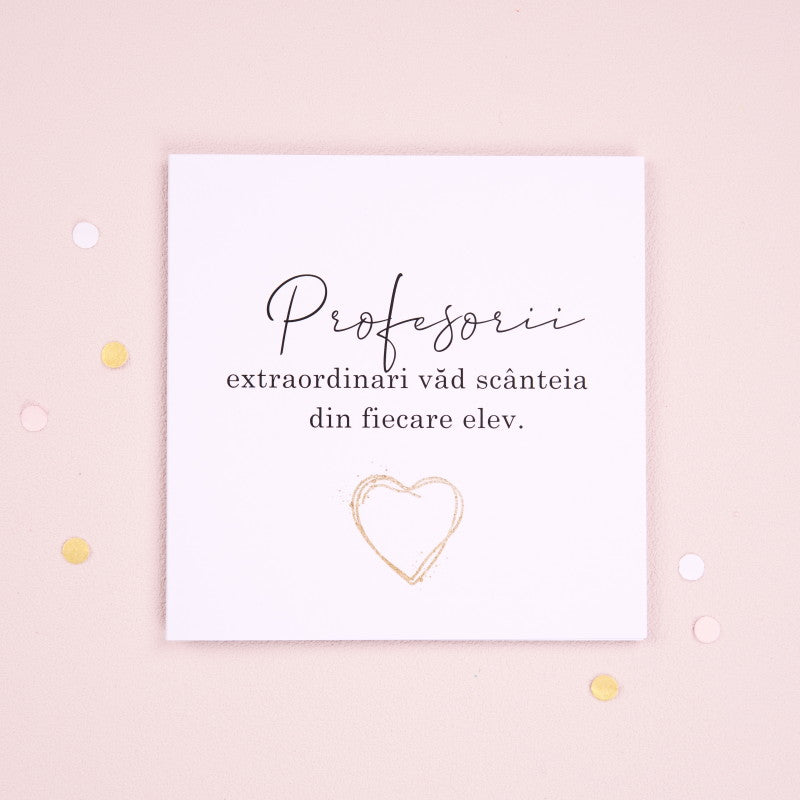 Felicitare cadou pentru profesori - Special Teacher - wonderstore