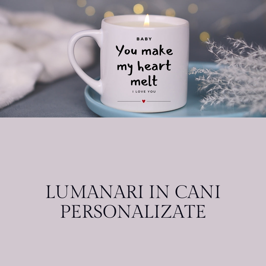 Lumanari in cani personalizate