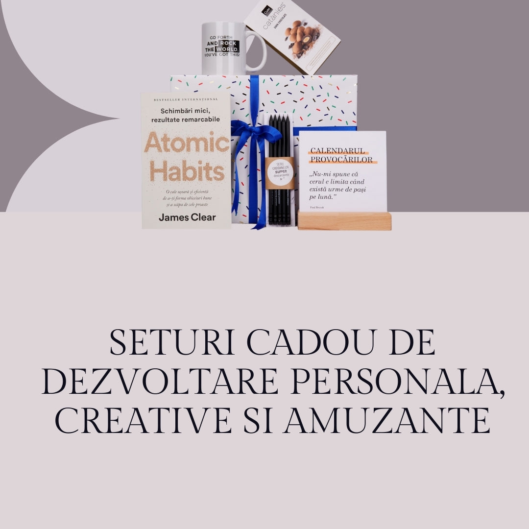 Seturi cadou de dezvoltare personala, creative si amuzante