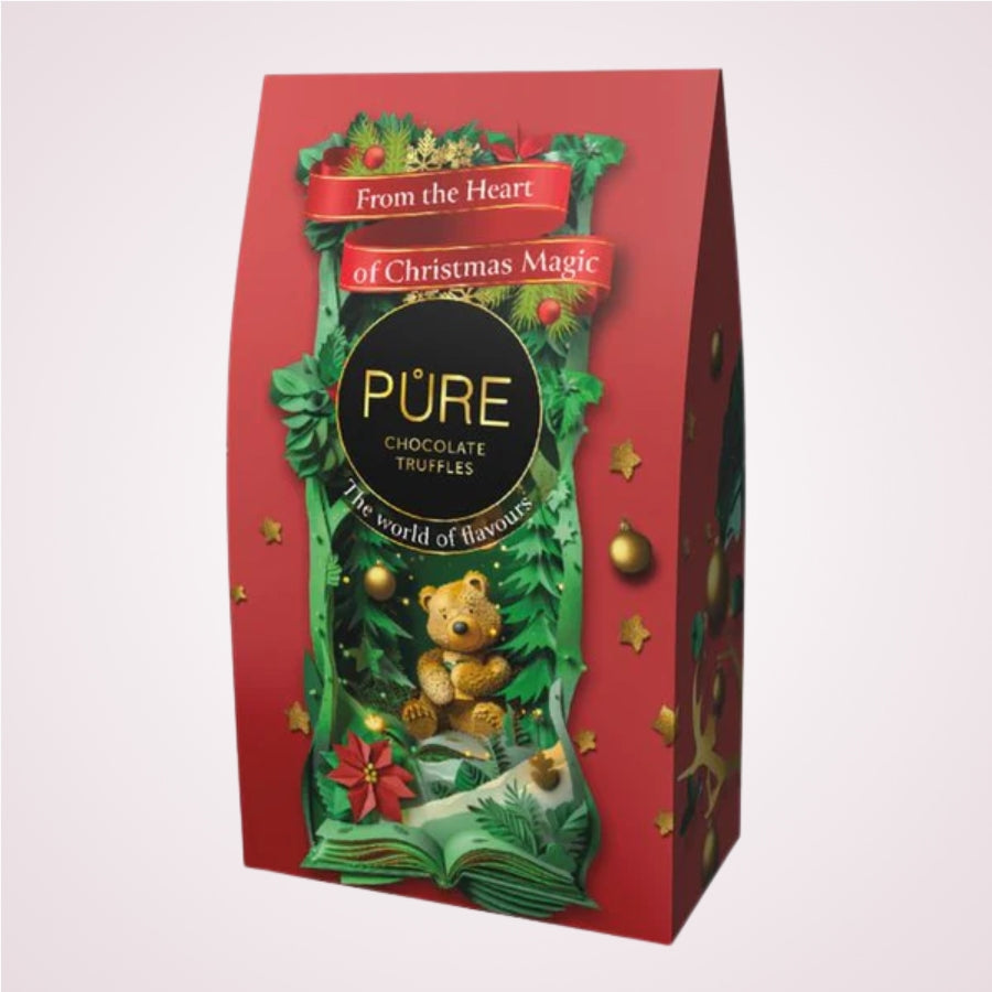 Asortiment de trufe Winter Red Pure Chocolate 120g