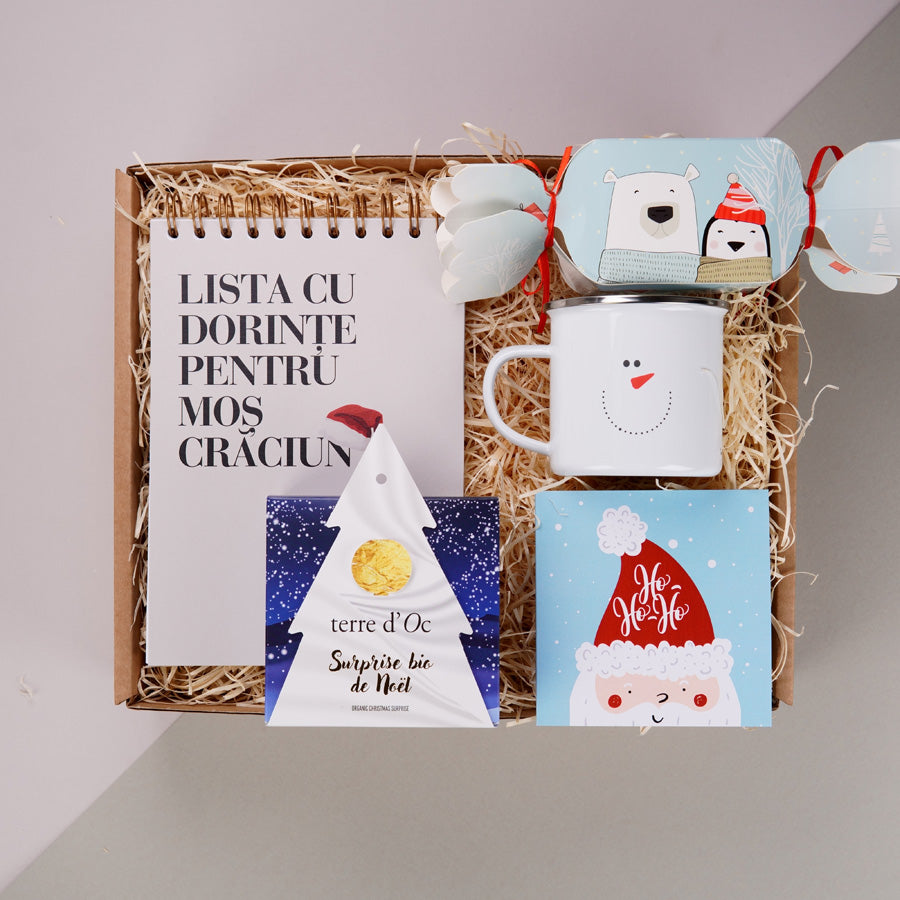 Cadou Secret Santa pentru colegii de birou - Pachet de Craciun - XMas Chill - in cutie