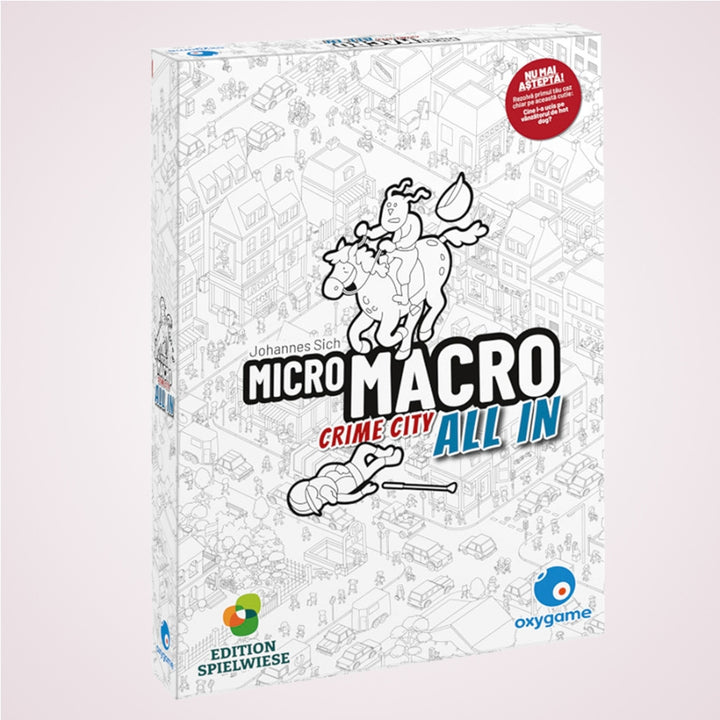 Cadou pentru copii peste 12 ani. Joc cooperativ de investigare - MicroMacro Crime City All In, limba romana