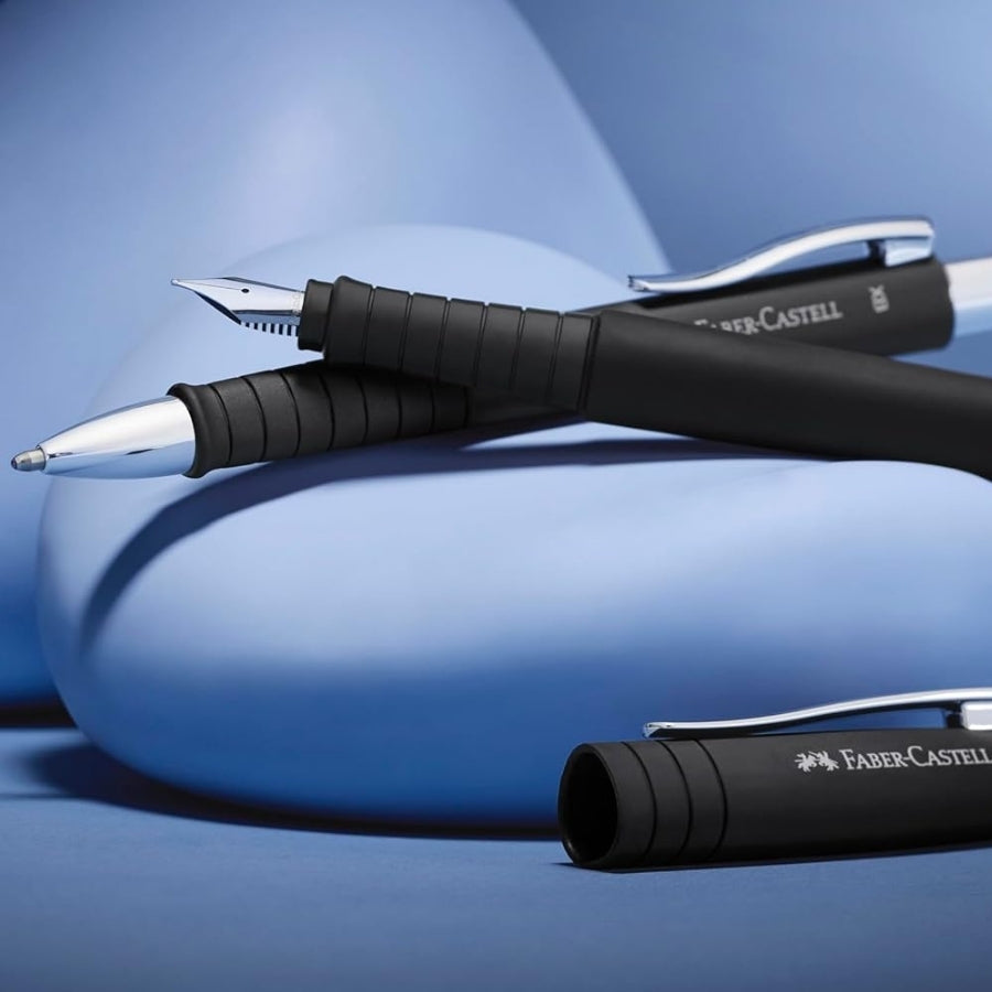 Cadou premium elegant - Set cu stilou si pix in cutie de metal Poly Ball - Midnight Black Faber‑Castell 3