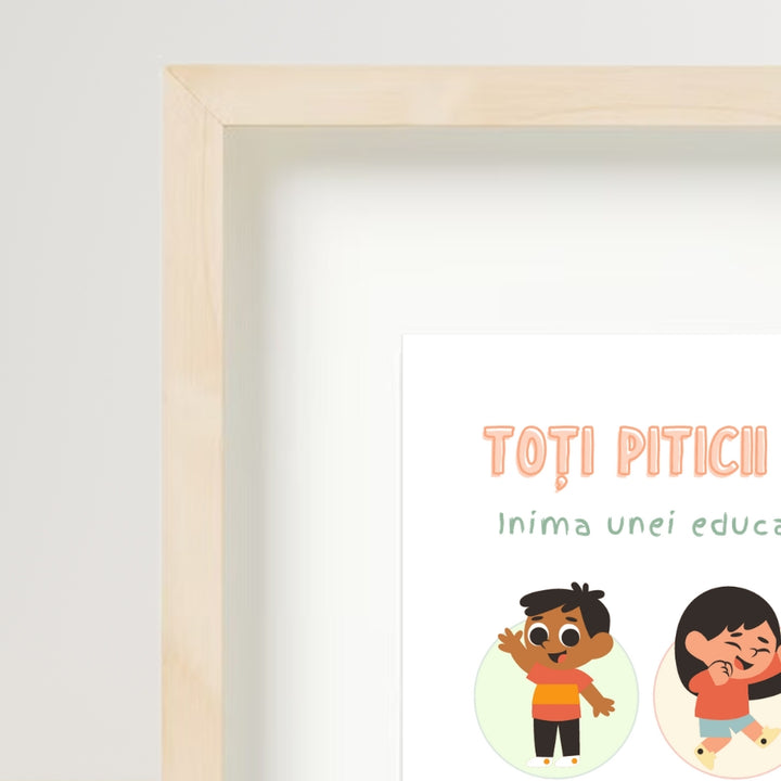 Cadou pentru educatoare - Tablou personalizat - Inima infinita_wonderstore_detaliu rama