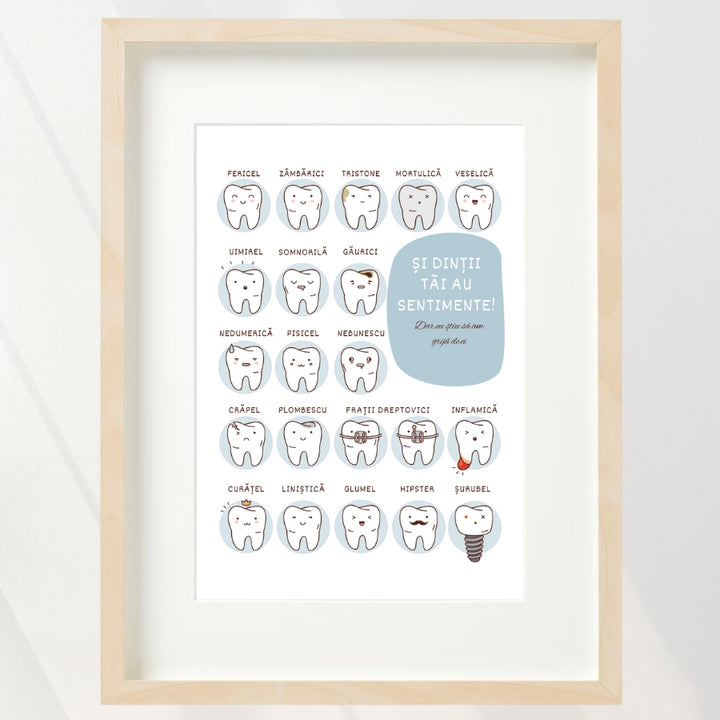 Cadou pentru medici stomatologi - Tablou personalizat - Mouth Matters