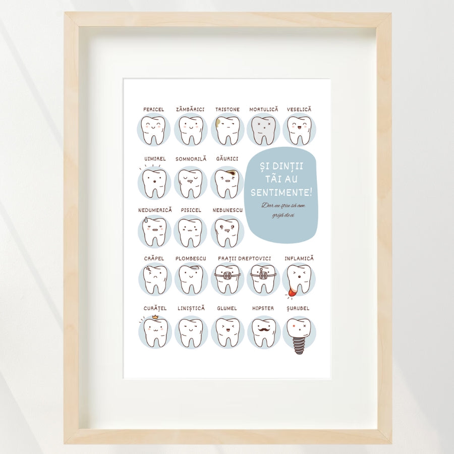 Cadou pentru medici stomatologi - Tablou personalizat - Mouth Matters