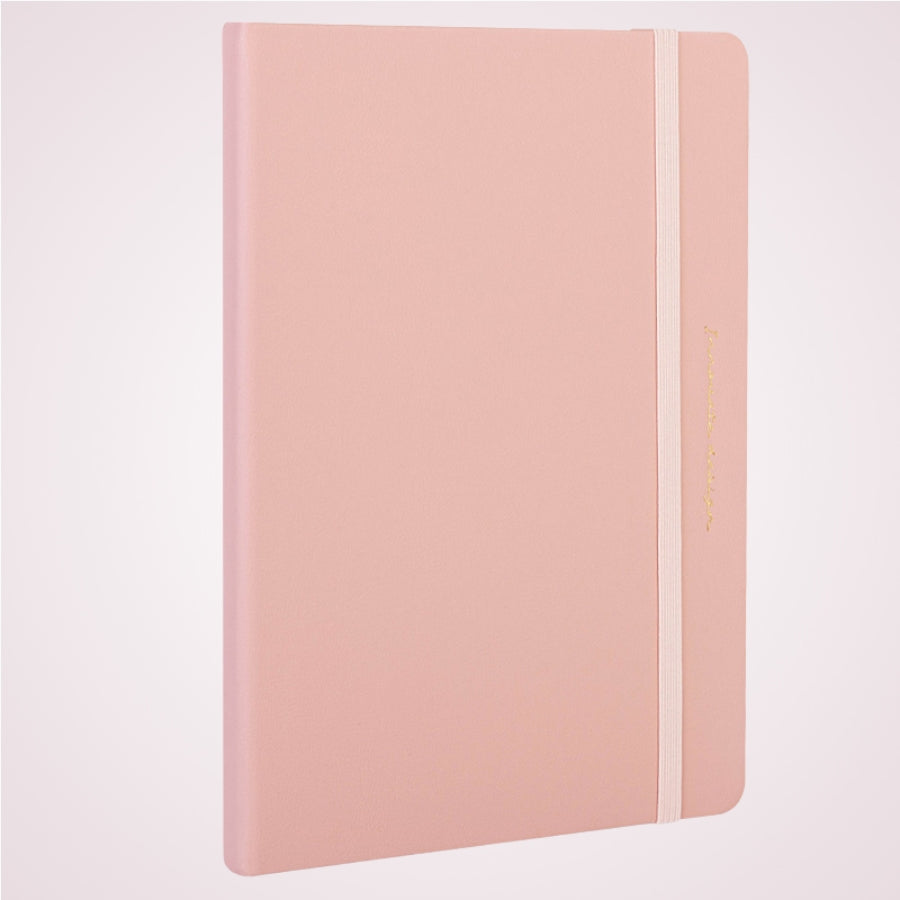 Caiet de birou A5 cu 96 file, coperta imitatie de piele - Cherry Blossom Rose