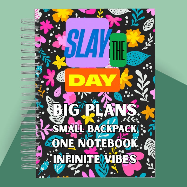 Caiet de scoala studentesc A4 universal multifunctional de liceu si gimnaziu pentru toate materiile, cu spirala, 200 file/400 pagini, deschidere 360°, dictando/matematica, cu planificator de teme si teste - Big Plans