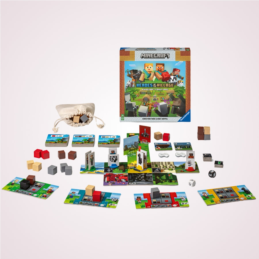 Ce contine cadoul pentru copii peste 7 ani. Joc Minecraft Heroes of the Village, include limba romana
