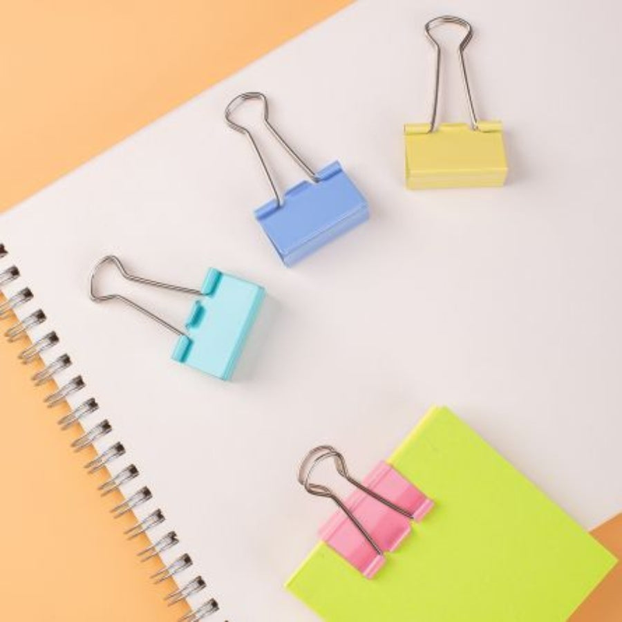 Clipsuri pentru hartie 32 mm - Color Bright