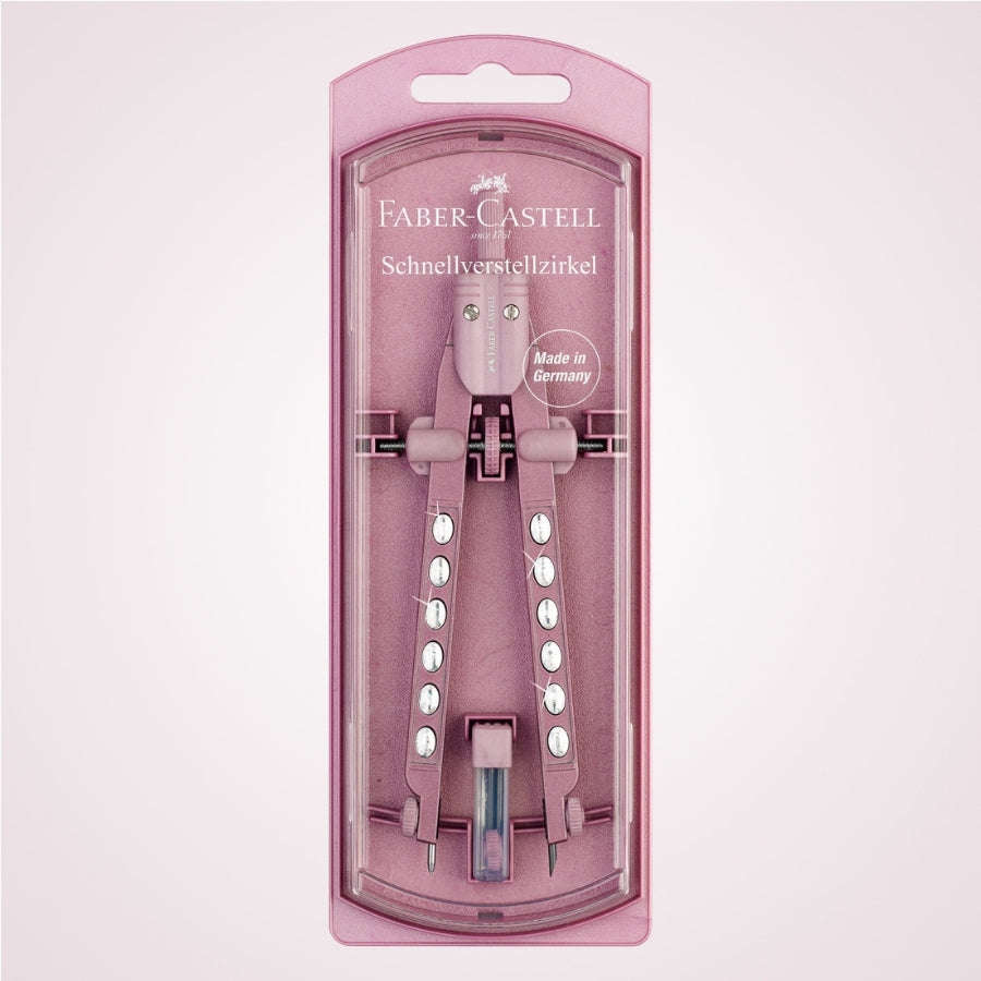 Compas cu mina de creion mecanic - Sparkle Factory - Faber Castell