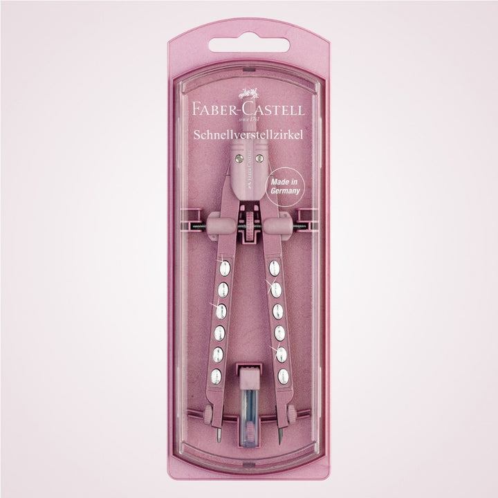 Compas cu mina de creion mecanic - Sparkle Factory - Faber Castell