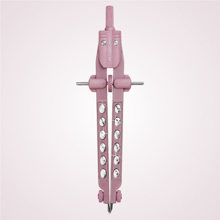 Compas cu mina de creion mecanic - Sparkle Factory - Faber Castell  roz