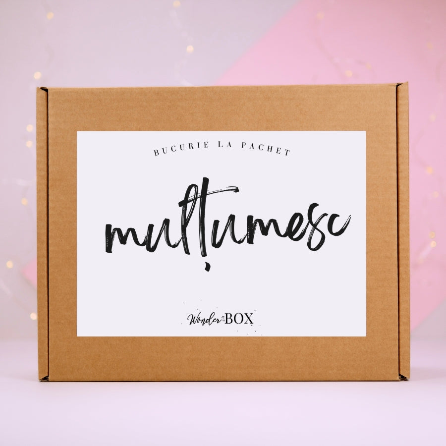 cutie cadou multumesc