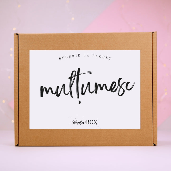 cutie cadou multumesc