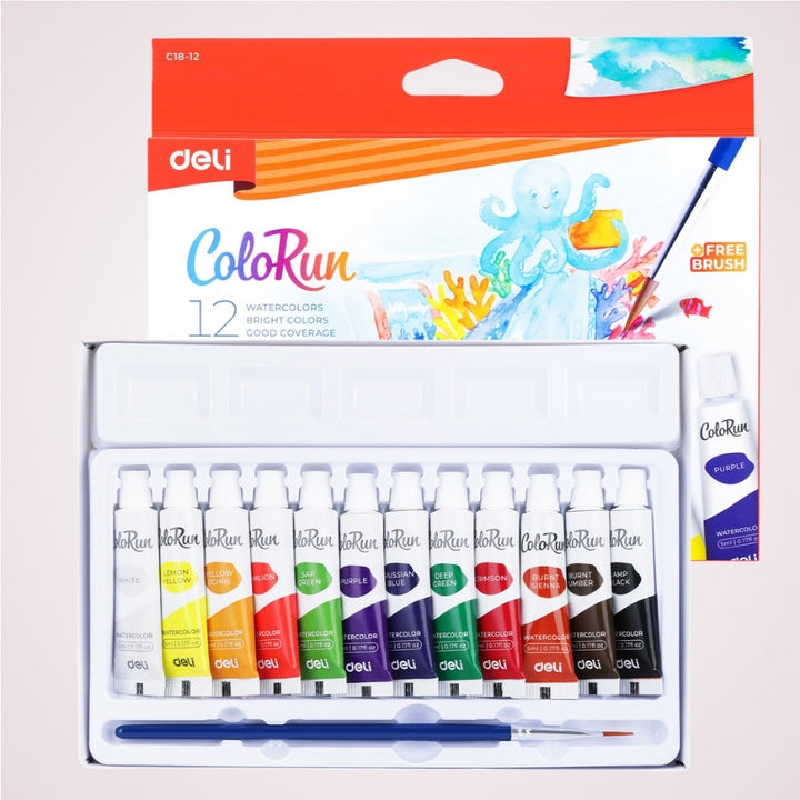 Cutie cu 12 culori Tempera, 5 ml