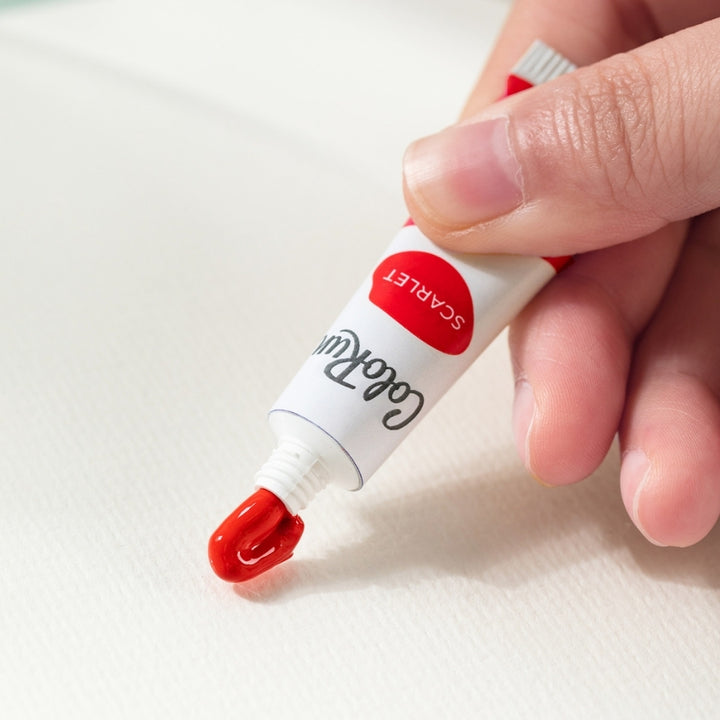 Cutie cu 12 culori Tempera, 5 ml - rosu