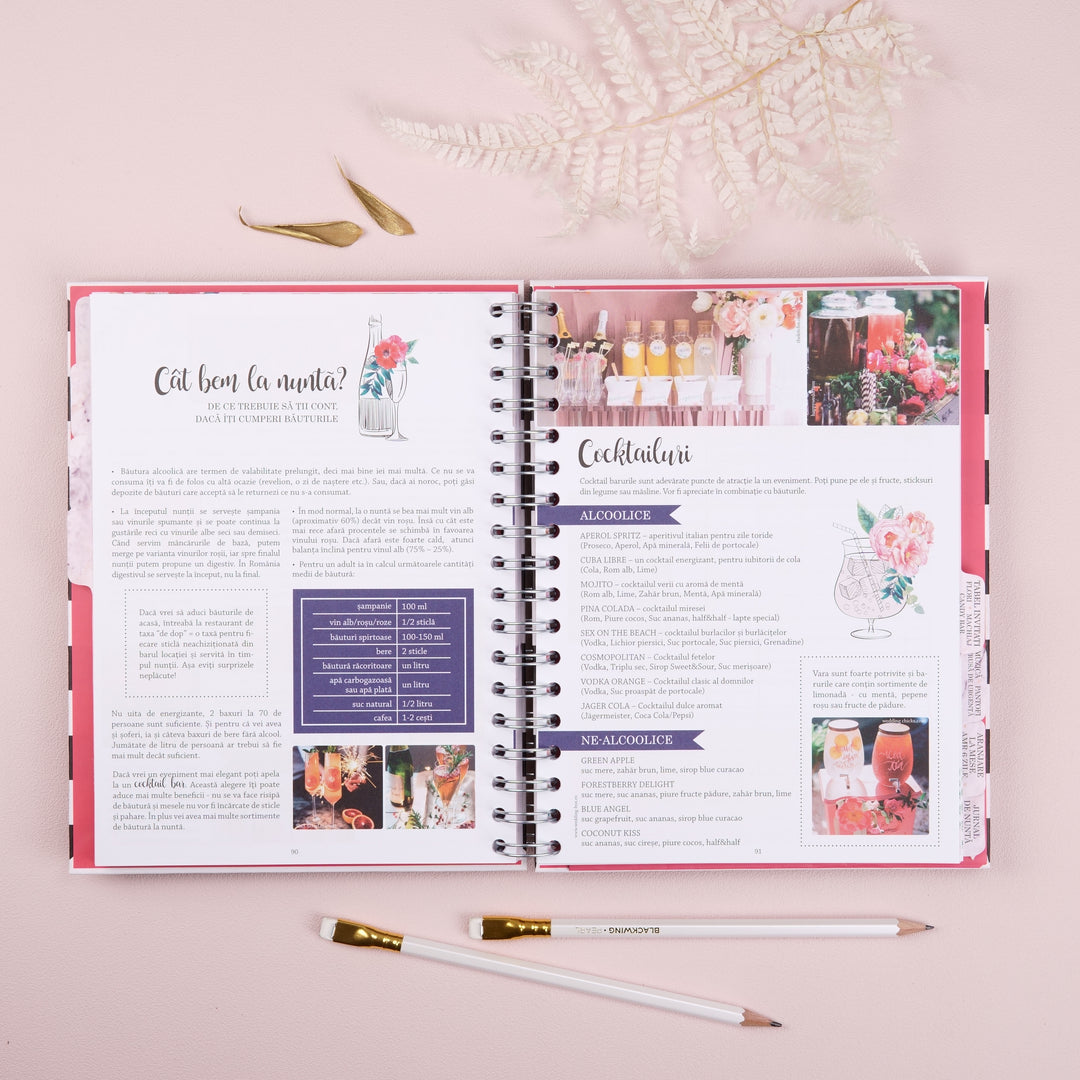 Ce bem la nunta? - Wedding Planner Plan and Have fun - Agenda Mireselor inspirate Lady Cozac - wonderstore