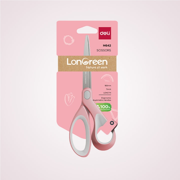 Foarfeca de birou 18 cm - Pastel Longreen - roz