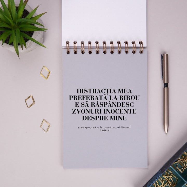 Notebook cadou amuzant pentru colegi - Discutii importante  - despartitor 1